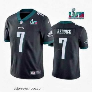 Magnificent Toddler Philadelphia Eagles 7 Haason Reddick Black Super Bowl LVII Patch Vapor Untouchable Limited Stitched Jersey
