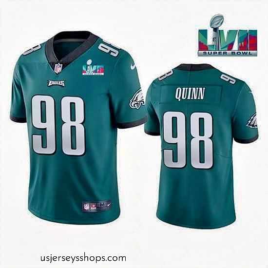 Stunning Toddler Philadelphia Eagles 98 Robert Quinn Green Super Bowl LVII Vapor Untouchable Limited Stitched Jersey