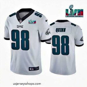 Magnificent Toddler Philadelphia Eagles 98 Robert Quinn White Super Bowl LVII Vapor Untouchable Limited Stitched Jersey