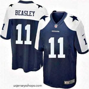 Enchanting Mens Nike Dallas Cowboys 11 Cole Beasley Game Navy Blue Throwback Alternate NFL Jersey