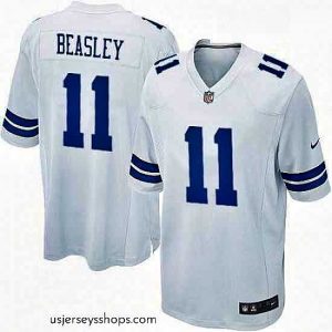 Exquisite Mens Nike Dallas Cowboys 11 Cole Beasley Game White NFL Jersey