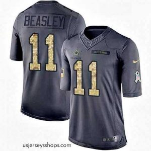 Sensational Mens Nike Dallas Cowboys 11 Cole Beasley Limited Black 2016 Salute to Service NFL Jersey