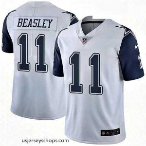 Alluring Mens Nike Dallas Cowboys 11 Cole Beasley Limited White Rush Vapor Untouchable NFL Jersey