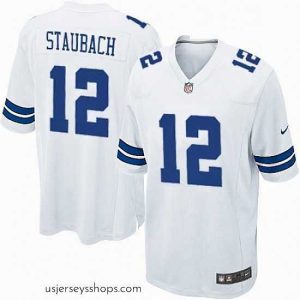 Magnificent Mens Nike Dallas Cowboys 12 Roger Staubach Game White NFL Jersey