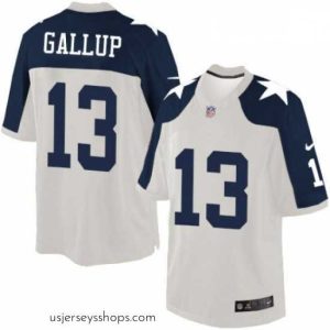 Enchanting Mens Nike Dallas Cowboys 13 Michael Gallup Limited White Throwback Alternate NFL Jersey