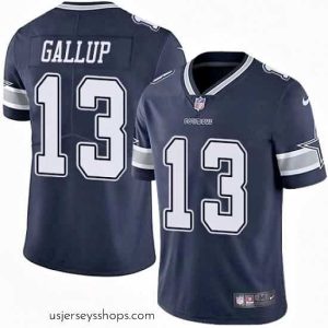Glamorous Mens Nike Dallas Cowboys 13 Michael Gallup Navy Blue Team Color Vapor Untouchable Limited Player NFL Jersey
