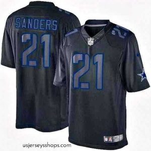 Captivating Mens Nike Dallas Cowboys 21 Deion Sanders Limited Black Impact NFL Jersey