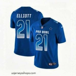 Enchanting Mens Nike Dallas Cowboys 21 Ezekiel Elliott Limited Royal Blue NFC 2019 Pro Bowl NFL Jersey