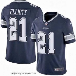 Sensational Mens Nike Dallas Cowboys 21 Ezekiel Elliott Navy Blue Team Color Vapor Untouchable Limited Player NFL Jersey