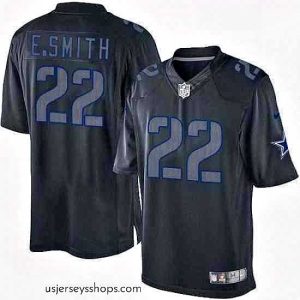 Enchanting Mens Nike Dallas Cowboys 22 Emmitt Smith Limited Black Impact NFL Jersey