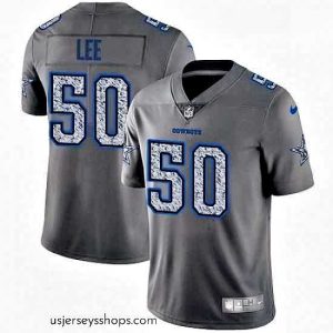 Captivating Mens Nike Dallas Cowboys 50 Sean Lee Gray Static Vapor Untouchable Limited NFL Jersey