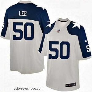 Sensational Mens Nike Dallas Cowboys 50 Sean Lee Limited White Throwback Alternate NFL Jersey