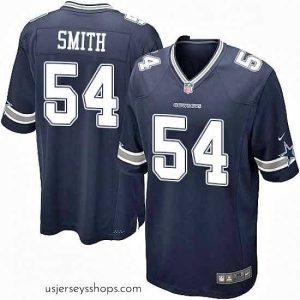 Captivating Mens Nike Dallas Cowboys 54 Jaylon Smith Game Navy Blue Team Color NFL Jersey