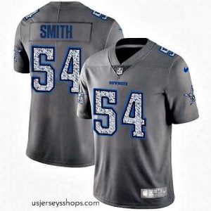 Sensational Mens Nike Dallas Cowboys 54 Jaylon Smith Gray Static Vapor Untouchable Limited NFL Jersey