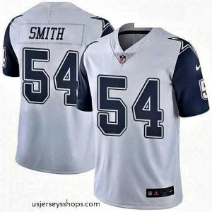Magnificent Mens Nike Dallas Cowboys 54 Jaylon Smith Limited White Rush Vapor Untouchable NFL Jersey