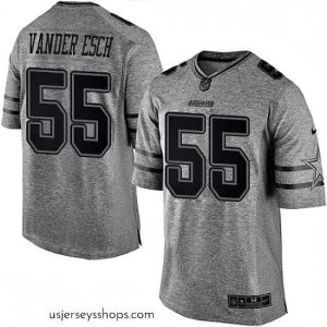 Captivating Mens Nike Dallas Cowboys 55 Leighton Vander Esch Limited Gray Gridiron NFL Jersey