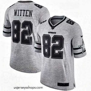 Glamorous Mens Nike Dallas Cowboys 82 Jason Witten Limited Gray Gridiron II NFL Jersey