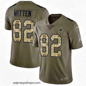 Enchanting Mens Nike Dallas Cowboys 82 Jason Witten Limited OliveCamo 2017 Salute to Service NFL Jersey