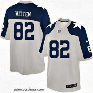 Enchanting Mens Nike Dallas Cowboys 82 Jason Witten Limited White Throwback Alternate NFL Jersey
