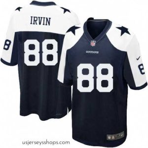 Glamorous Mens Nike Dallas Cowboys 88 Michael Irvin Game Navy Blue Throwback Alternate NFL Jersey
