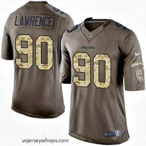 Glamorous Mens Nike Dallas Cowboys 90 Demarcus Lawrence Limited Green Salute to Service NFL Jersey