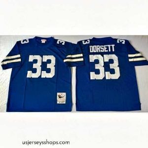 Magnificent Mitchell Ness cowboys #33 Tony Dorsett blue Throwback Stitched NFL Jersey