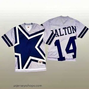 Stellar NFL Dallas Cowboys 14 Andy Dalton White Mitchell  26 Nell Big Face Fashion Limited NFL Jersey