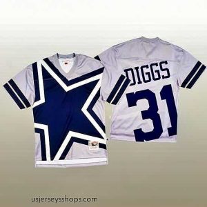 Sensational NFL Dallas Cowboys 31 Trevon Diggs White Mitchell  26 Nell Big Face Fashion Limited NFL Jersey