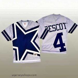 Magnificent NFL Dallas Cowboys 4 Dak Prescott White Mitchell  26 Nell Big Face Fashion Limited NFL Jersey