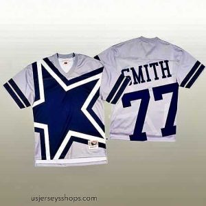 Glamorous NFL Dallas Cowboys 77 Tyron Smith White Mitchell  26 Nell Big Face Fashion Limited NFL Jersey