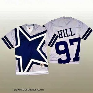 Exquisite NFL Dallas Cowboys 97 Trysten Hill White Mitchell  26 Nell Big Face Fashion Limited NFL Jersey