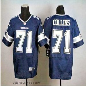 Sensational New Dallas Cowboys #71 La'el Collins Navy Blue Team Color Stitched NFL Elite jersey