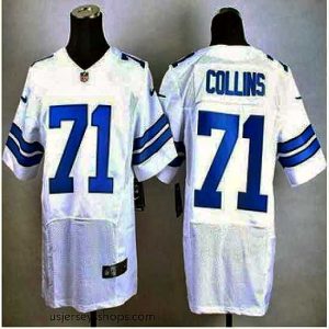 Enchanting New Dallas Cowboys #71 La'el Collins White Stitched NFL Elite Jersey