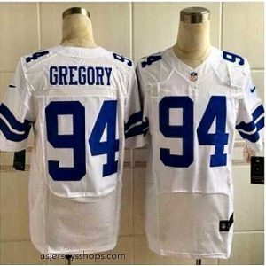 Glamorous New Dallas Cowboys #94 Randy Gregory White Stitched NFL Elite Jersey