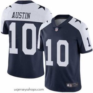 Stunning Nike Cowboys #10 Tavon Austin Navy Blue Thanksgiving Mens Stitched NFL Vapor Untouchable Limited Throwback Jersey
