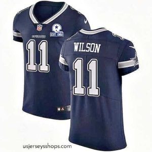 Magnificent Nike Cowboys 11 Cedrick Wilson Navy Blue Team Color Stitched With Established In 1960 Patch NFL Vapor Untouchable Elite Jersey