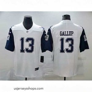 Enchanting Nike Cowboys 13 Michael Gallup White Color Rush Limited Jersey