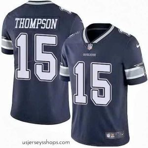 Stunning Nike Cowboys 15 Deonte Thompson Navy Vapor Untouchable Limited Jersey