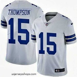 Alluring Nike Cowboys #15 Deonte Thompson White Mens Stitched NFL Vapor Untouchable Limited Jersey
