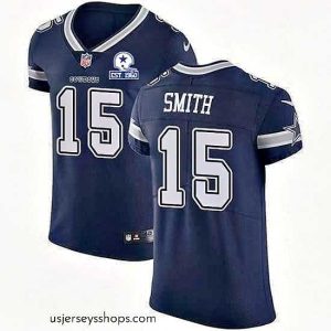 Sensational Nike Cowboys 15 Devin Smith Navy Blue Team Color Stitched With Established In 1960 Patch NFL Vapor Untouchable Elite Jersey