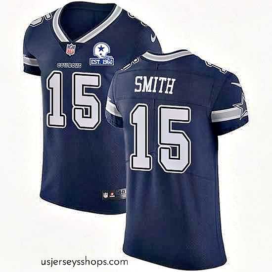Sensational Nike Cowboys 15 Devin Smith Navy Blue Team Color Stitched With Established In 1960 Patch NFL Vapor Untouchable Elite Jersey