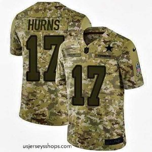 Sensational Nike Cowboys #17 Allen Hurns Camo Mens Stitched NFL Limited 2018 Salute To Service Jersey