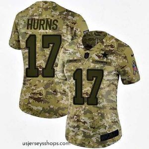 Alluring Nike Cowboys #17 Allen Hurns Camo Stitched NFL Limited 2018 Salute to Service Jersey