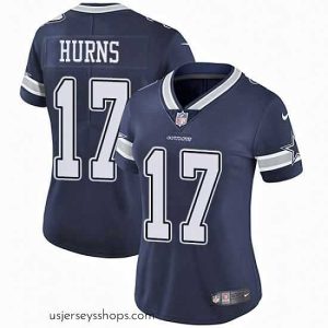 Breathtaking Nike Cowboys #17 Allen Hurns Navy Blue Team Color Womens Stitched NFL Vapor Untouchable Limited Jersey