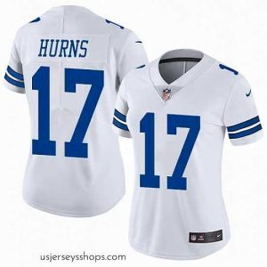 Captivating Nike Cowboys #17 Allen Hurns White Womens Stitched NFL Vapor Untouchable Limited Jersey