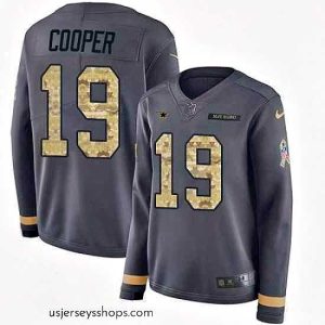 Captivating Nike Cowboys #19 Amari Cooper Anthracite Salute to Service