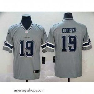 Stunning Nike Cowboys 19 Amari Cooper Gray Inverted Legend Limited Jersey