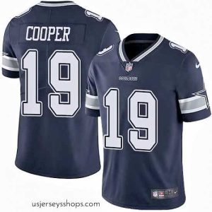 Captivating Nike Cowboys #19 Amari Cooper Navy Blue Team Color Stitched NFL Vapor Untouchable Limited Jersey