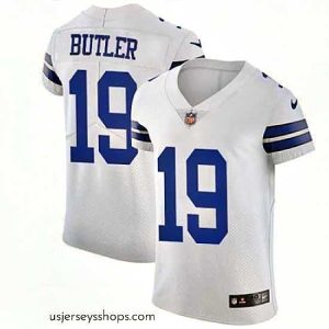 Exquisite Nike Cowboys #19 Brice Butler White Mens Stitched NFL Vapor Untouchable Elite Jersey
