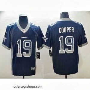 Sensational Nike Cowboys 19 Brice Cooper Navy Blue Team Color Mens Stitched NFL Limited Jersey